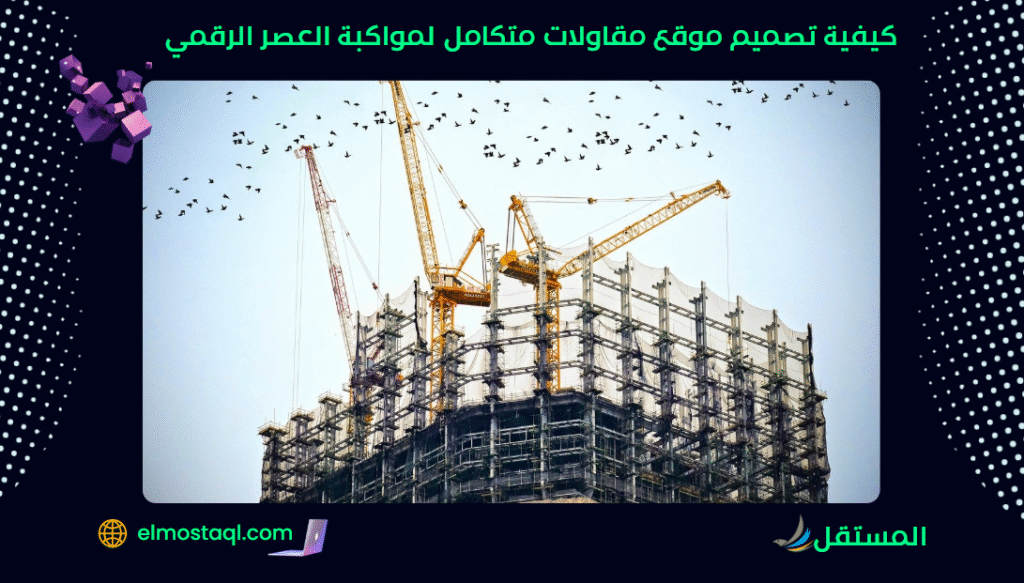 كيفية تصميم موقع مقاولات متكامل لمواكبة العصر الرقمي
