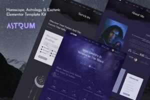 HOROSCOPE ASTROLOGY & ESOTERIC MAGIC ELEMENTOR TEMPLATE KIT – تكنولوجيا وبرمجيات