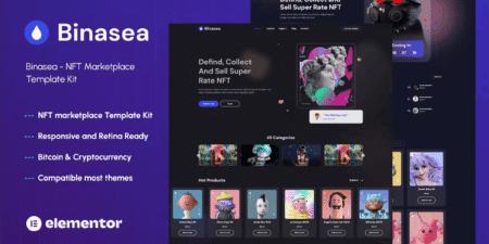 قالب بيناسيا للعملات الرقمية والبلوك تشين