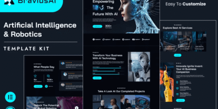 قالب برافيوساي للتكنولوجيا والبرمجيات والحلول الرقمية