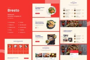 BRESTO | RESTAURANT ELEMENTOR TEMPLATE KIT – قوالب احترافية
