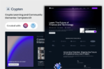 قالب كريبتين للعملات الرقمية والبلوك تشين