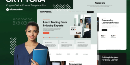 قالب كريبتورا للعملات الرقمية والبلوك تشين
