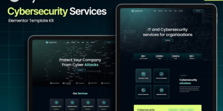 قالب كيبيركيتي للتكنولوجيا والبرمجيات والحلول الرقمية