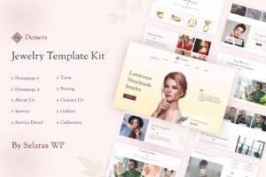 DEMERA | JEWELRY ELEMENTOR TEMPLATE KIT – أعمال وشركات