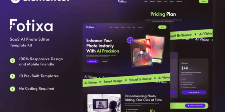 قالب فوتيكسا للتكنولوجيا والبرمجيات والحلول الرقمية