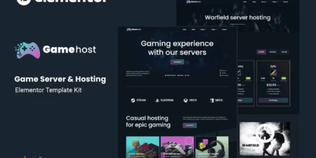 قالب غاميهوست للتكنولوجيا والبرمجيات والحلول الرقمية
