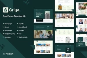 GRIYA | REAL ESTATE ELEMENTOR TEMPLATE KIT – عقارات