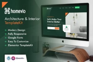 HOMEVIO | ARCHITECTURE INTERIOR ELEMENTOR TEMPLATE KIT – عقارات