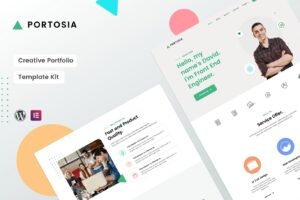 PORTOSIA | CREATIVE PORTFOLIO TEMPLATE KIT – قوالب احترافية