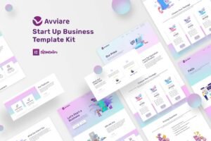 AVVIARE START UP BUSINESS ELEMENTOR TEMPLATE KIT – أعمال وشركات