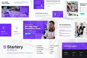 STARTERY | BUSINESS & STARTUP ELEMENTOR TEMPLATE KIT – أعمال وشركات