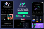 قالب ستوكريبت للعملات الرقمية والبلوك تشين