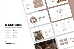 DASHBAG | BAGS SHOP ELEMENTOR TEMPLATE KIT – متاجر إلكترونية