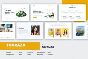 TOURAZA | TOUR ELEMENTOR TEMPLATE KIT – سياحة وسفر