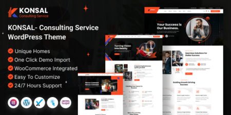 كونسال قالب ووردبريس للاستشارات الإدارية