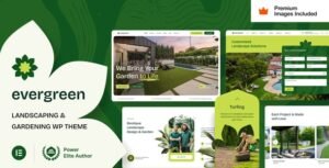إيفرجرين قالب ووردبريس لتنسيق الحدائق