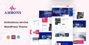 أمبونز قالب ووردبريس لخدمات الإسعاف