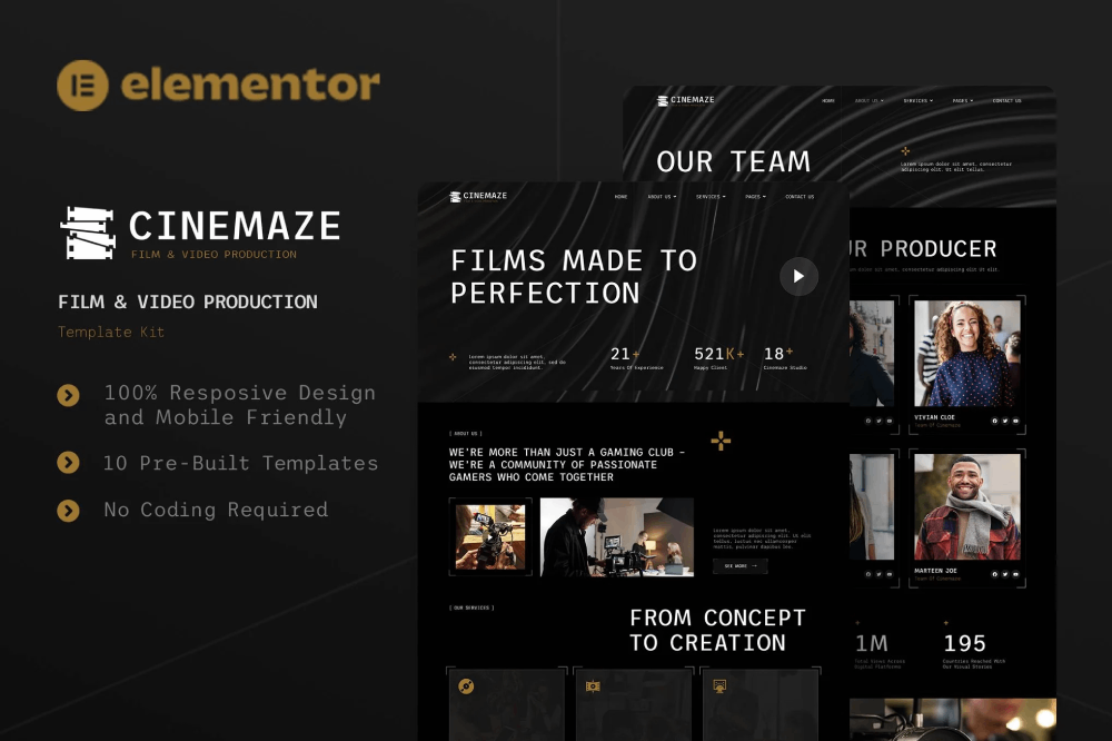قالب كينيمازي للترفيه والإعلام والإنتاج الإعلامي