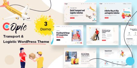 كوبيك قالب ووردبريس للنقل والخدمات اللوجستية