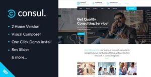 كونسول قالب ووردبريس للخدمات المهنية