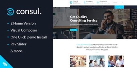 كونسول قالب ووردبريس للخدمات المهنية