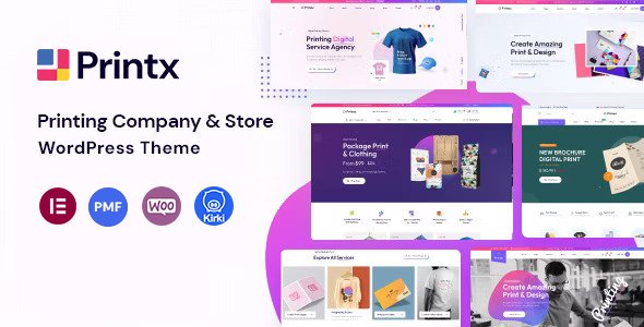 برنت إكس قالب ووردبريس لخدمات الطباعة