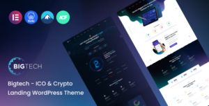 بيج تك قالب ووردبريس للعملات الرقمية