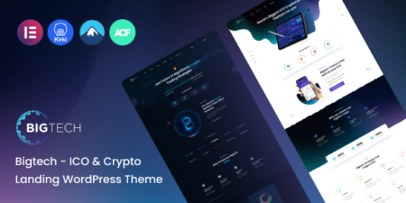 بيج تك قالب ووردبريس للعملات الرقمية