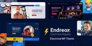 إندريوكس قالب ووردبريس للخدمات الكهربائية