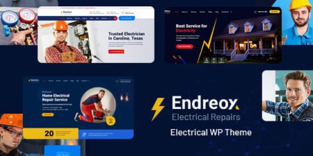 إندريوكس قالب ووردبريس للخدمات الكهربائية