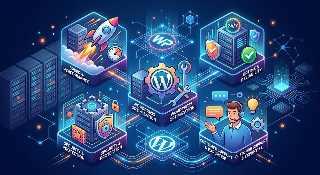 أهم عوامل اختيار استضافة ووردبريس