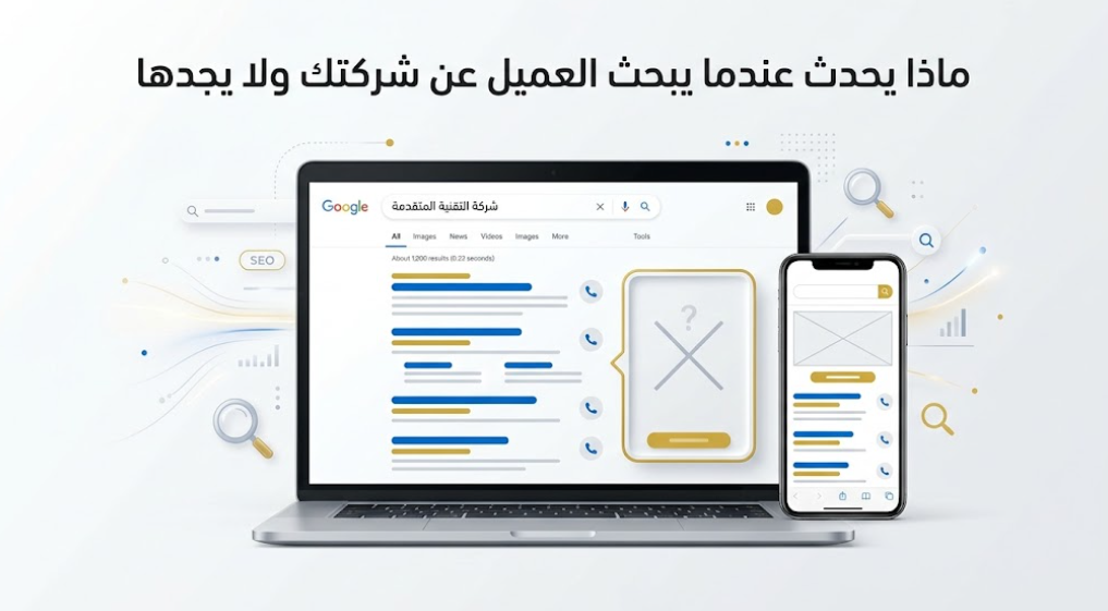 ماذا يحدث عندما يبحث العميل عن شركتك ولا يجدها