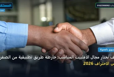 تختار مجال الأفلييت - كيف تختار مجال الأفلييت المناسب: خارطة طريق تطبيقية من الصفر حتى الاحتراف 2026