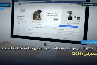 تختار ألوان موقعك - كيف تختار ألوان موقعك باحتراف: شرح عملي خطوة بخطوة للمبتدئين والمحترفين (2026)