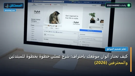 كيف تختار ألوان موقعك باحتراف: شرح عملي خطوة بخطوة للمبتدئين والمحترفين (2026)