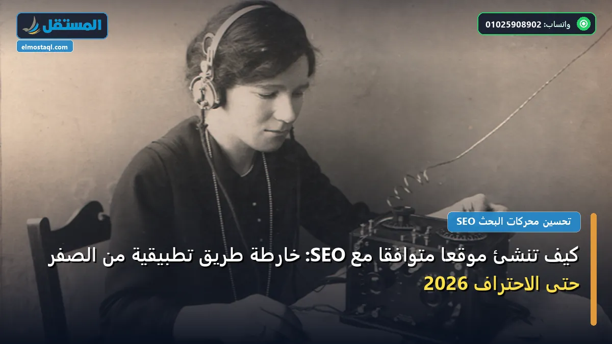 تنشئ موقع ا متوافق - كيف تنشئ موقعًا متوافقًا مع SEO: خارطة طريق تطبيقية من الصفر حتى الاحتراف 2026