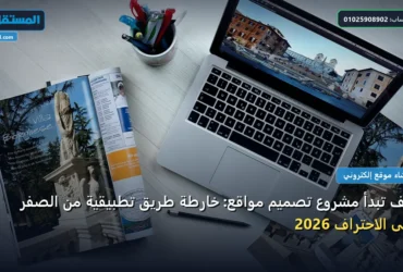 مشروع تصميم مواقع - كيف تبدأ مشروع تصميم مواقع: خارطة طريق تطبيقية من الصفر حتى الاحتراف 2026