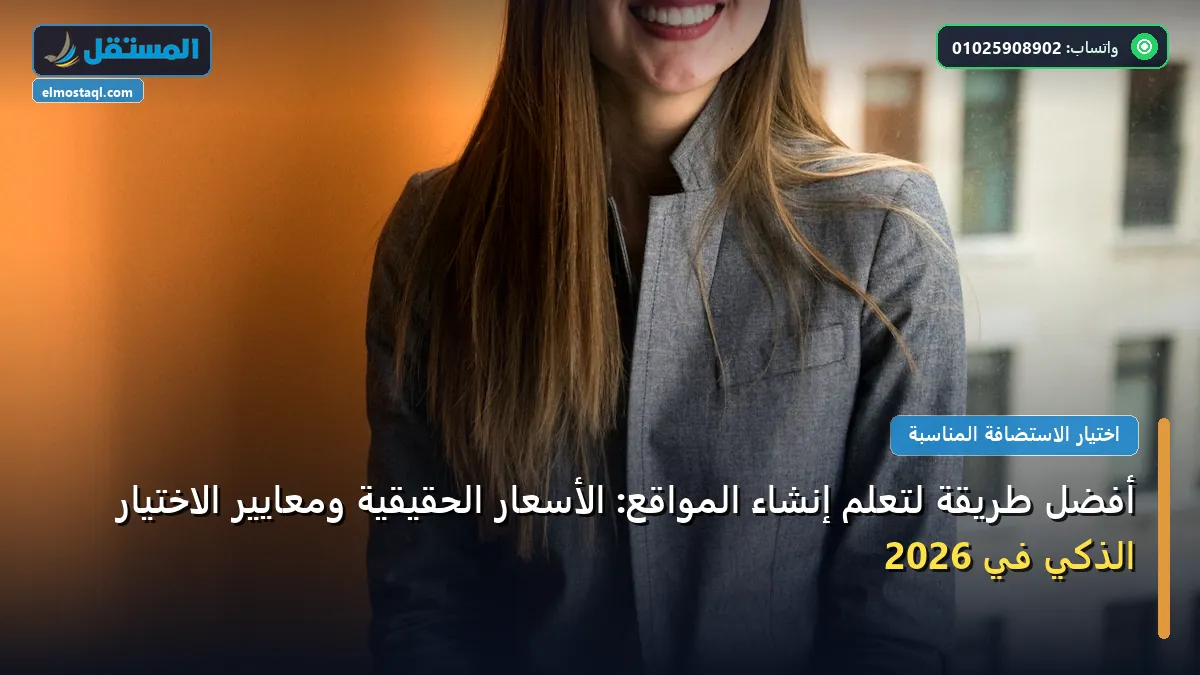 تعلم إنشاء المواقع - أفضل طريقة لتعلم إنشاء المواقع: الأسعار الحقيقية ومعايير الاختيار الذكي في 2026
