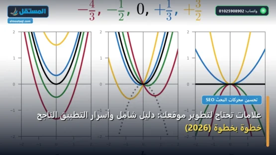 علامات تحتاج لتطوير موقعك: دليل شامل وأسرار التطبيق الناجح خطوة بخطوة (2026)