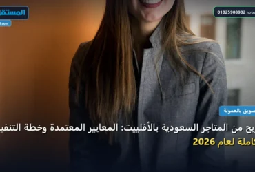 المتاجر السعودية - الربح من المتاجر السعودية بالأفلييت: المعايير المعتمدة وخطة التنفيذ الكاملة لعام 2026