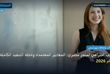 متجر مصري - قالب احترافي لمتجر مصري: المعايير المعتمدة وخطة التنفيذ الكاملة لعام 2026
