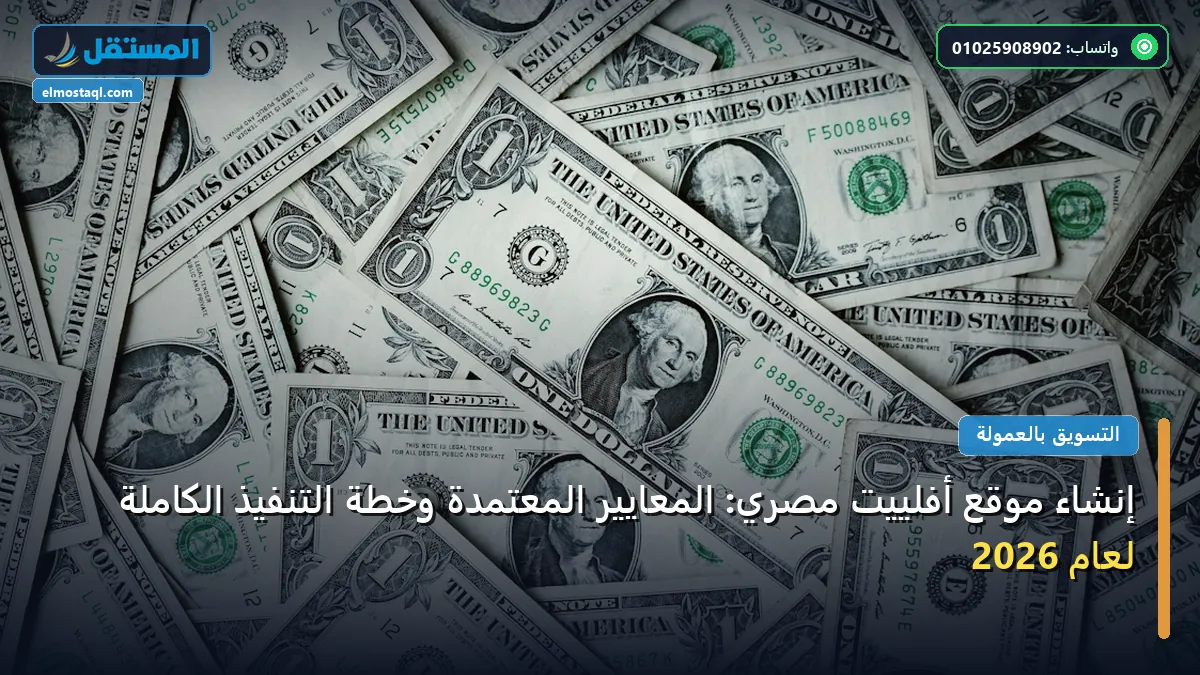 موقع أفلييت - إنشاء موقع أفلييت مصري: المعايير المعتمدة وخطة التنفيذ الكاملة لعام 2026