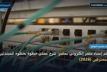 تعلم إنشاء متجر - تعلم إنشاء متجر إلكتروني بمصر: شرح عملي خطوة بخطوة للمبتدئين والمحترفين (2026)