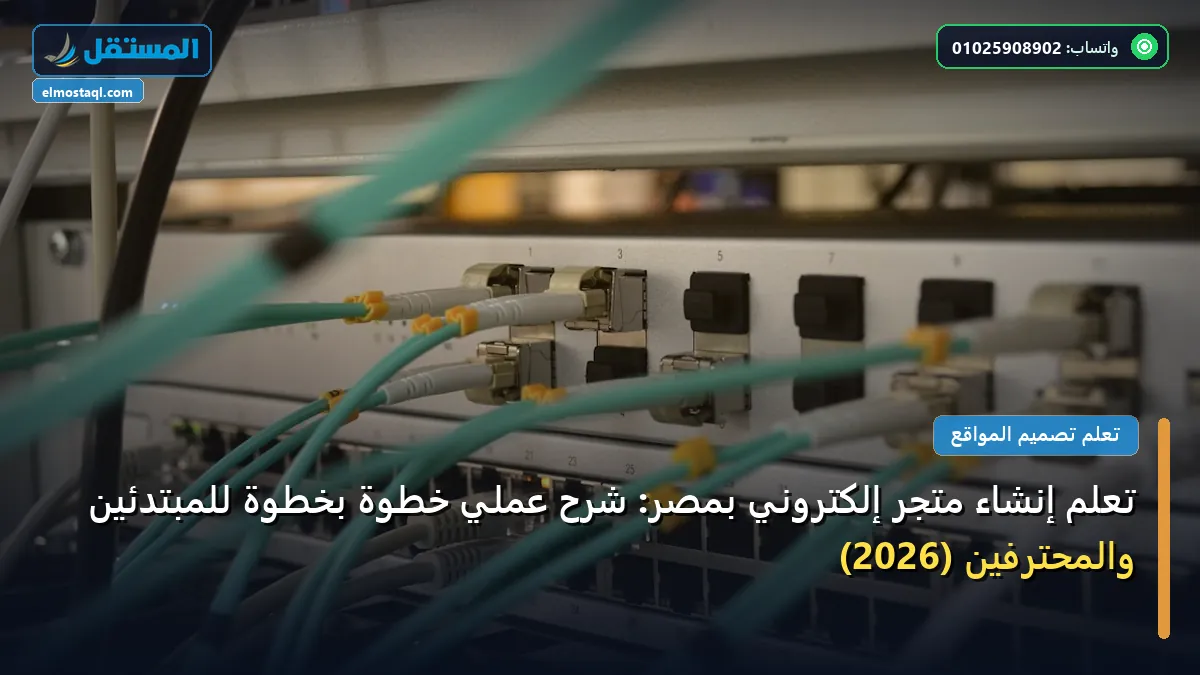 تعلم إنشاء متجر - تعلم إنشاء متجر إلكتروني بمصر: شرح عملي خطوة بخطوة للمبتدئين والمحترفين (2026)