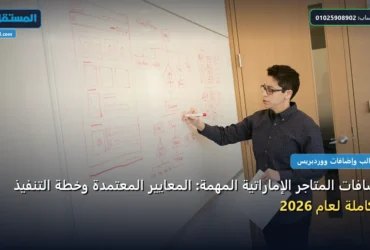 المتاجر الإماراتية - إضافات المتاجر الإماراتية المهمة: المعايير المعتمدة وخطة التنفيذ الكاملة لعام 2026