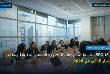 شركة SEO مناسبة لمشروعك - شركة SEO مناسبة لمشروعك المصري: الأسعار الحقيقية ومعايير الاختيار الذكي في 2026