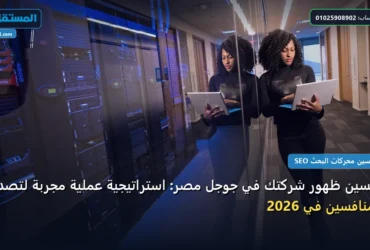 تحسين ظهور شركتك في - تحسين ظهور شركتك في جوجل مصر: استراتيجية عملية مجربة لتصدر المنافسين في 2026