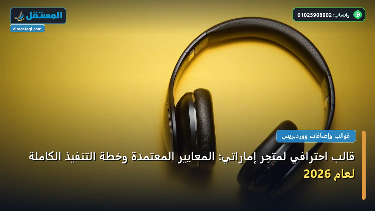 متجر إماراتي - قالب احترافي لمتجر إماراتي: المعايير المعتمدة وخطة التنفيذ الكاملة لعام 2026