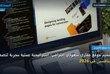 موقع عقاري - تصميم موقع عقاري سعودي احترافي: استراتيجية عملية مجربة لتصدر المنافسين في 2026